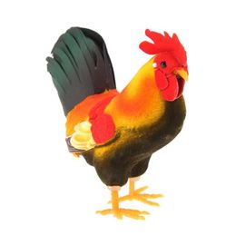 Decorative Objects & Figurines 1pc Simulation Foam Rooster Model Fake Artificial Imitation Animal Home Garden Ornament Miniature Decoration