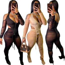 Women Tracksuits Two Piece Outfits Designer New Off Shoulder Irregular Long Sleeve Zipper Top Legging Set Ladies Casual T Shirt Pants Suits