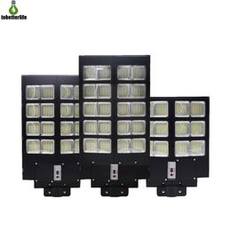 600W 800W 1000W LED 태양 램프 월스트리트 라이트 슈퍼 밝은 모션 센서 야외 정원 보안 극