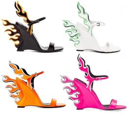 summer brand new Open Toe Women Sandals wings high heels butterfly sandals Women Party Shoes wedding wedge high heel flame ladies sandals