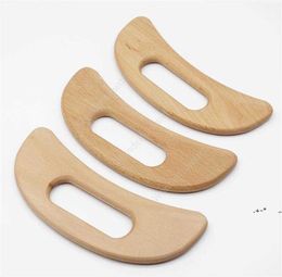 Wholesale Wooden Lymphatic Drainage Massage Tool Handheld Gua Sha Scraping Paddle Anti Cellulite Muscle Pain Relief Maderotherapia DAW310