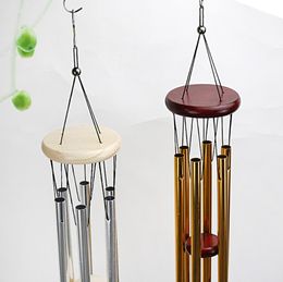 6 Tube Outdoor Metal Wind Chimes Yard GardenBell Wind Chime Window Bells Wall Hanging Decorations Home Decor wooden wind