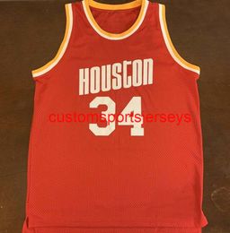 Mens Women Youth Hakeem Olajuwon Basketball Jersey Embroidery add any name number