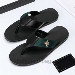 Slippers Fashion Black Soft Lize Leather Sandal