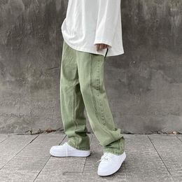 Мужские джинсы, фиолетовые, зеленые, мужские свободные стильные брюки, одежда в стиле хип-хоп, большие размеры Xxxl 4xl 5xl, осень-зима, весна249G