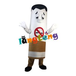 Mascot Costumes1061 No Smoking Cigarette Mascot Costume Tobacco Custom Fancy Costume Anime Kit Mascotte