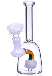 Vintage UNIQUE CUTE 7inch MINI Ball Glass Bong Hookah Water Pipe Adapter Extendercan put customer logo