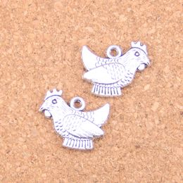 52pcs Antique Silver Plated Bronze Plated cock chicken Charms Pendant DIY Necklace Bracelet Bangle Findings 19*14mm