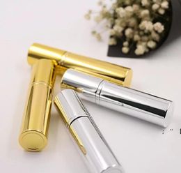 Brilliant Gold Silver 5ml Refillable Portable Mini Perfume Bottle Aluminum Spray Atomizer Empty Perfume Container RRB12435