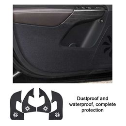 jeep compass accessories UK - Car Door Anti-Kick Mat for JEEP Cherokee Renegade Compass Anti Dirty Protective Stickers 4pcs Pad Auto Interior Accessories