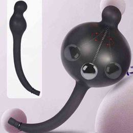 NXY Anal toys Silicone Inflatable Plug Huge Balls ButtPlug Vagina Ass Expansion Prostate Massager Sex Toys For Men Women Gay Product 1125