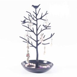 10pcs Jewellery Display Stand Rack Tree Bird Stand Iron Necklace Earring Holder Bracelet Fashion Organiser 4 Colours