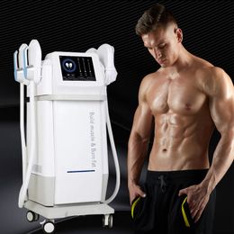 Customized LOGO accept, latest technology body shape 4 Handles hi-emt machine High-Energy Focused Electromagnetic Burn Fat EMS Muscle stimulator Machines