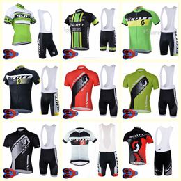 2021 SCOTT team Cycling Short Sleeves jersey shorts set Breathable Summer Racing Clothes Comfortable Bike Wear U20042014