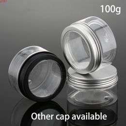 100g Plastic Cream Jar Empty 100ml Cosmetic Lotion Packaging Container Refillable Honey Gel Bottle Transparent Free Shippinggood qty