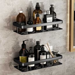 Bathroom Shelves No Drill Corner Shelf Cosmetic Shower Storage Rack Toilet Organiser Accessories 211102