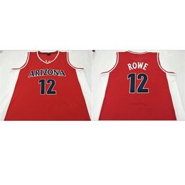 Maglia da basket 21ss # 12 Arizona Wildcats ROWE Maglia da basket o maglia personalizzata con qualsiasi nome o numero