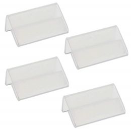 2021 mini sign display holder price card tag label counter top stand case 2 x 4 cm Labelling Tagging Supplies L Shape Clear Acrylic