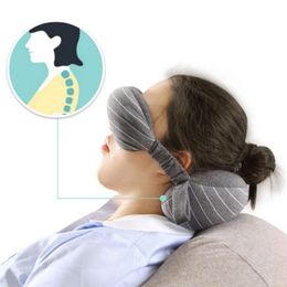 Toiletry Kits Travel Pillow Nap Neck Car Seat Office Airplane Sleeping Cushion Creative Multipurpose With Eye Cover