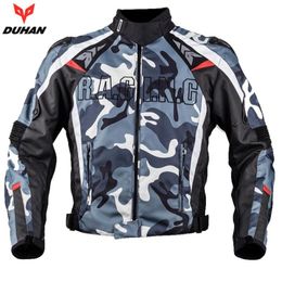 Motorcycle Apparel 1pcs DUHAN Men's Oxford Cloth Motocross Off-Road Racing Jacket Guards Clothing With 5pcs Pads