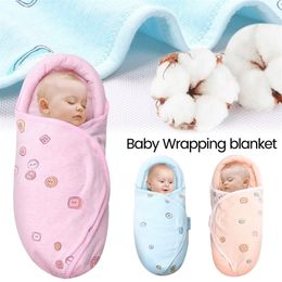 0-8M Newborn Cotton Blanket Swaddle Cartoon Toddler Winter Warm Sleeping Bags Sleep Sack Little Baby Stroller Wrap 210309