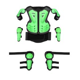 Motorcycle Armour Youth Children Full Body Protector Vest Kids Motocross Jacket Chest Spine Protective Gear Elbow Shoulder Knee Guard