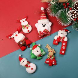 Doll Pendant Christmas Tree Hanging Pendants Ornament Christmas Decorations For Stockings Snowman Elk Reindeer JJD10832