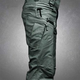 Tactical Cargo Pants Men Military Waterproof Casual Trousers Male Multiple Pocket Breathable Army Pant Mens Workwear Plus Size 211112