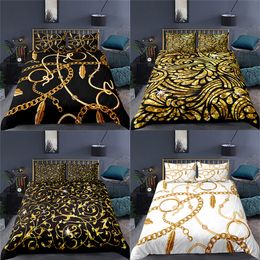 Bedding Set Luxury Home Decor Bed Sets Duvet Cover 2/3 Piece With Pillowcase Single Double Full Queen Size 210309