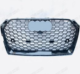 cars grills UK - Hot Selling Honeycomb RS5 Front Grill 2015-2019 chrome grill Car For Audi A5 S5