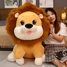 Lovely Lion Plush Soft Toy Giant Tiger Animal Doll Girl Pillow Cute Birthday Gift Sofa Decoration 33inch 85cm DY10008