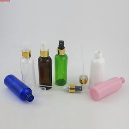 30 x Refillable Plastic Atomizer Fine Mist Spray Bottle Liquid Perfume Makeup Cosmetic Bottles 100ml Blue Clear White Amber Pinkhigh qualtit