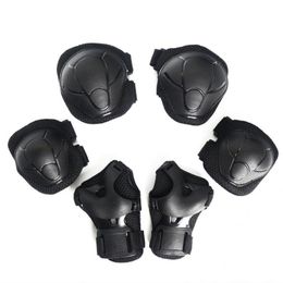 Cycling Helmets Drop-resistant Curved Design Kids Knee Elbow Wrist Guard Pads For Skateboarding