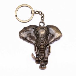 1 Piece Jewelry Car Key Chain Party Gift Keychains 71x63mm Elephant Charms Key Rings G1019