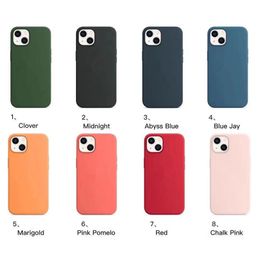 New Official silicone Cases Original MagSafe Case for Apple iPhone 12/13/13 Pro/13 Pro Max/13 Mini Protective Cover Compatible with Accessories With Animation