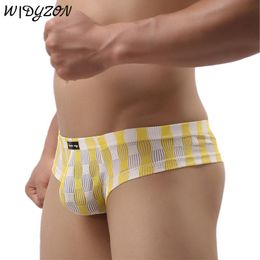 Underpants 4pcs Boxer Mens Underwear Men Low Waist Boxers Panties Sexy Breathable Boxershorts U Pouch Bikini Shorts Gay