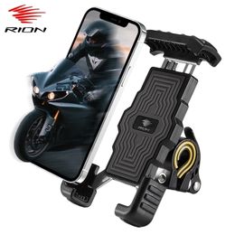 RION Bicycle Phone Mount Motorcycle Bike Phone Holder MTB Handlebar Safe Anti-Slip Cycling Bracket For Huawei Etc. 220118