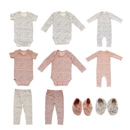 Newborn Baby Rompers 0-24M Autumn Solid Color Infant Baby Boy Girl Organic Cotton Romper Baby Jumpsuit Solid Clothes Warm Outfit 210312