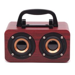 Portable Speakers P8DF Bluetooth-compatible Wooden Speaker Touch Handcrafted Wireless Subwoofer Handsfree Stereo