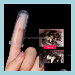 Other Pet Supplies Home & Garden Finger Toothbrush Dog Toys Soft Brush Bad Breath Dental Care Tartar Cat Cleaning Suppliesl Llb10515 Drop De