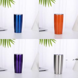 NEW304 Stainless Steel Vacuum Mugs Flask Car Portable 20oz Solid Colour Ice Master Cold Beer Coke Egg Cup EWD6019