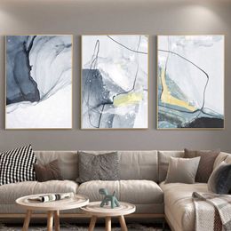 Modern Canvas Painting Watercolour Line Prints Art Posters Prints Abstract Art Wall Painting Pictures for Living Room Home Decor
