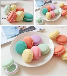 2022 new Cute Macaron Case Cake Shape Studs Ring Necklace Jewellery Storage Display Boxes Stud Gum Storage Mini Macaroon