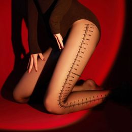 new Designer scale Letters Sexy silk stockings textile Fashion Hot Tights Sexy Lace Lady breathable Socks Hollow Mesh Thin Women Personalised black super cool style