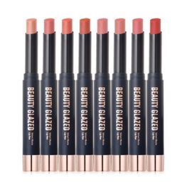 Beauty Glazed Lipstick Pen Veet Matte Natural Easy to Wear Long-lasting Non-stick Cup Coloris Wholesale Makeup lip Stick Waterproof