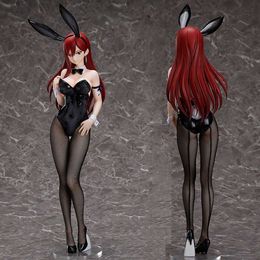 1/4 Scale Japanese Anime FAIRY TAIL FREEing B-style Erza Scarlet BUNNY Ver PVC Action Figure Toy Game Collection Model Doll Gift Q0722