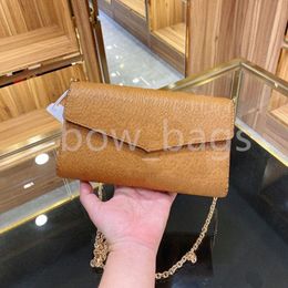 2021 HOT Luxurys Designers Lady Plain Wallets Letter Handbags Clutch Bags Chains Crocodile Interior Compartment Cover Genuine Leather PU Card Holders Coin Purses