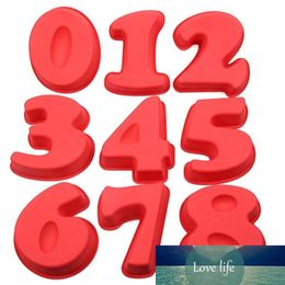 large silicone number molds UK - 0 1 2 3 4 5 6 7 8 Shape Large Silicone Number DIY Cake Mould Birthday Baking Mold Tool Kitchen Bakeware Supplies Accessories