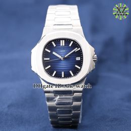 2021 Version Sport 5711/1A 010 5711/1 Cal.324 Automatic Mens Watch Blue Texture Dial Sapphire Stainless Steel Bracelet 40mm Gents Watches