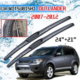For Mitsubishi Outlander 2007 2008 2009 2010 2011 2012 2rd Gen Accessories Front Windscreen Wiper Blade Brushes for Car U J Hook